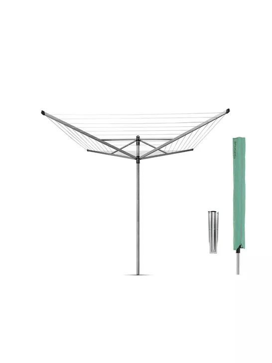 BRABANTIA LIFT-O-MATIC ROTARY DRYER WITH SOIL SPEAR AND COVER - COLLECTION ONLY