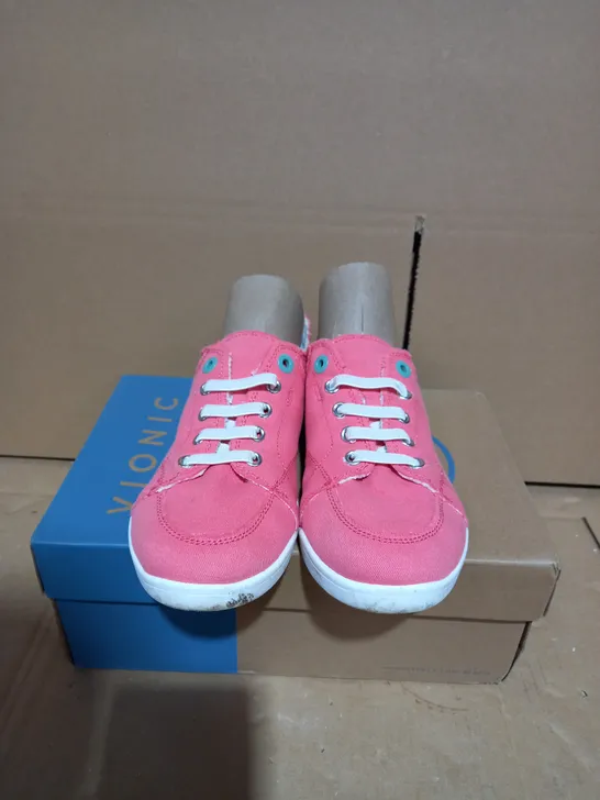 PAIR OF VIONIC PINK PUMPS/TRAINERS - SIZE 6