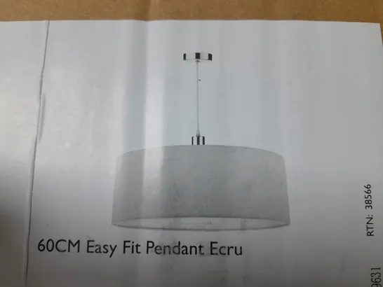 BOXED DAR LIGHTING RONDA 60CM EASY FIT PENDANT 