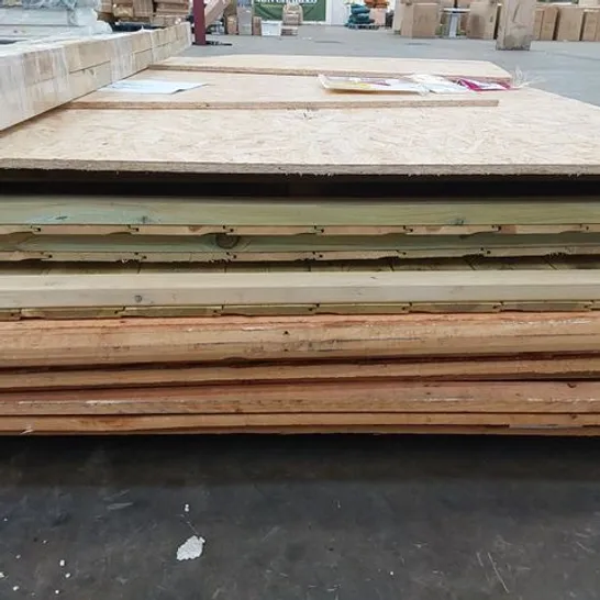 PALLET OF WOOD TONGUE & GROOVE APEX GARDEN SHED PARTS