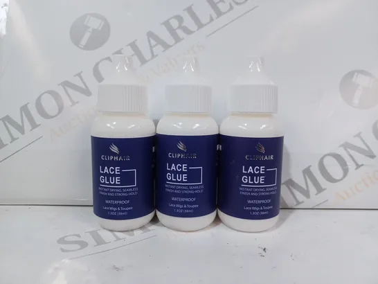 APPROXIMATELY 10 CLIPHAIR LACE GLUE BOTTLES (38ML BOTTLES)