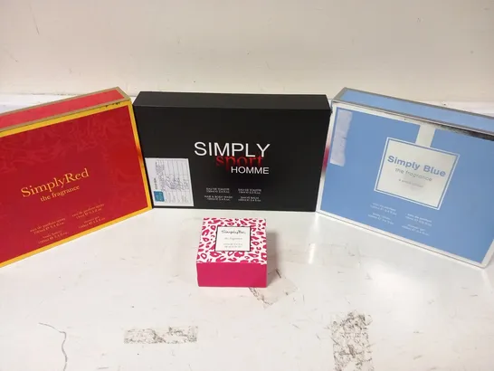 4 ASSORTED SIMPLY COSMETCIS PRODUCTS