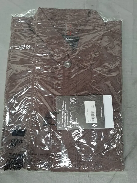 FINISTERRE BASSET CHORE JACKET IN BROWN SIZE MEDIUM