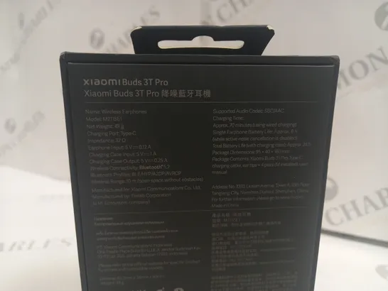 BOXED PAIR OF XIAOMI BUDS 3T PRO TWS EARBUDS