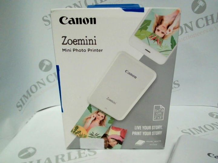 Lot 6078 CANON ZOEMINI MINI PHOTO PRINTER Simon Charles Auctioneers