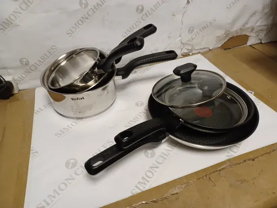 TEFAL COMFORT MAX STAINLESS STEEL POTS AND PANS INDUCTION SET