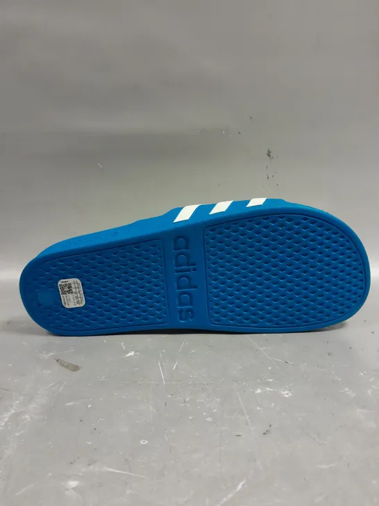 ADIDAS THREE STRIPE SLIDERS IN BLUE - 11