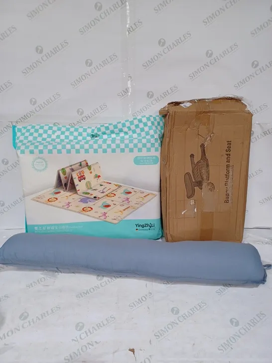 LOT TO CONTAIN APPROX. 5 X ASSORTED PRODUCTS. INCLUDES FOLDING BABY MAT, DRAFT EXCLUDER, BUGGY PLATFORM & SEAT ETC - COLLECTION ONLY