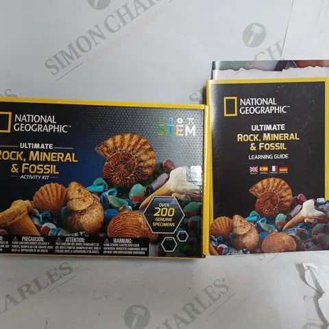 NATIONAL GEOGRAPHIC ROCK COLLECTION AND FOSSILS FOR KIDS 200+ PIECE CRYSTALS