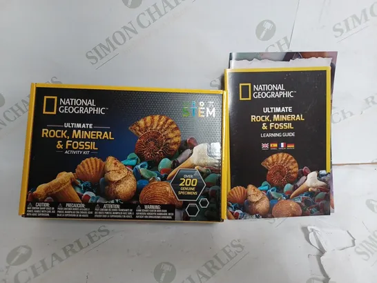 NATIONAL GEOGRAPHIC ROCK COLLECTION AND FOSSILS FOR KIDS 200+ PIECE CRYSTALS