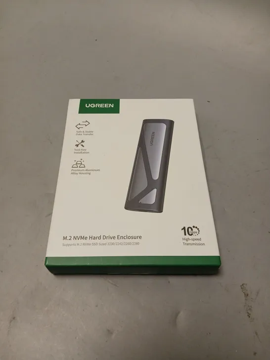 BOXED SEALED UGREEN M.2 NVME HARD DRIVE ENCLOSURE 