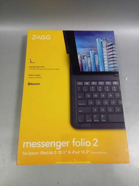 ZAGG KEYBOARD MESSENGER FOLIO 2 CASE FOR APPLE IPAD