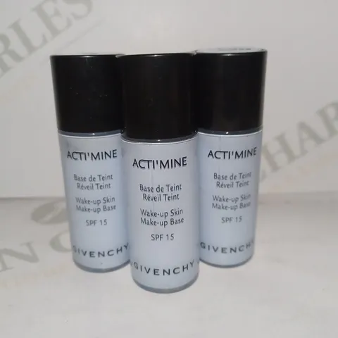 LOT OF APPROX 20 X 15ML GIVENCHY ACTI'MINE WAKE-UP SKIN MAKE-UP BASE SPF15 - 4 ACTI PLUM 