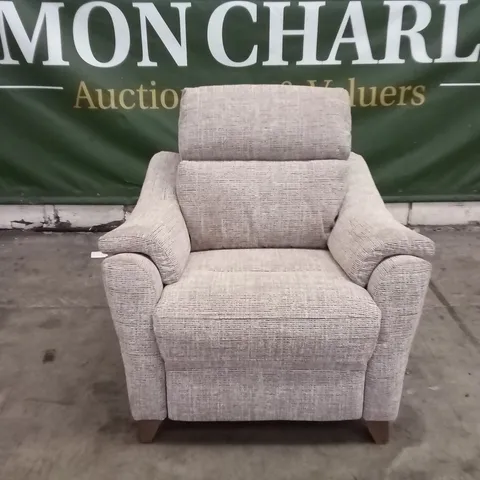 DESIGNER G PLAN HURST CHAIR - MOORE AUTUMN FABRIC