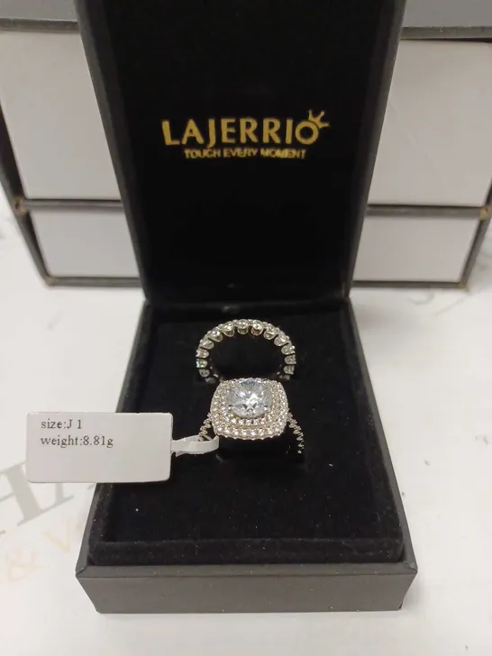 LAJERRIO SET OF 2 SILVER RINGS 