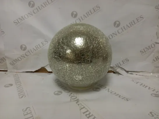 MR CHRISTMAS 8" GLASS CRACKLE SPHERE WITH ROTATING LIGHT