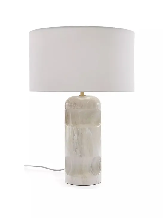 SCULPTURAL MARBLE TABLE LAMP RRP £65