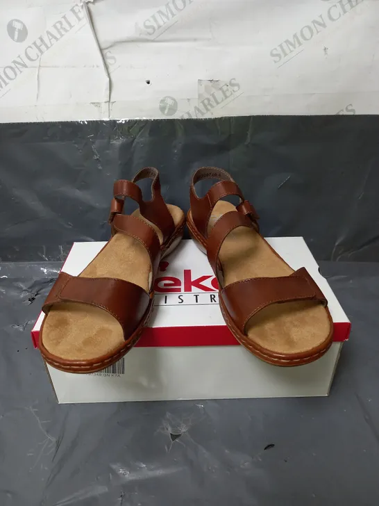 RIEKER ANTI-STRESS SANDALS BROWN SIZE EU 41