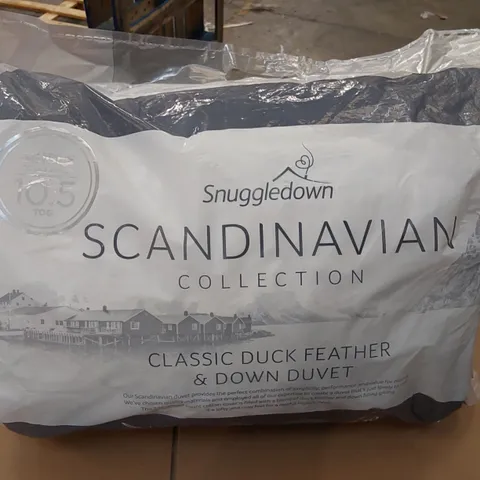 BAGGED SNUGGLEDOWN SCANDINAVIAN 10.5 TOG SINGLE DUCK FEATHER & DOWN 230TC DUVET