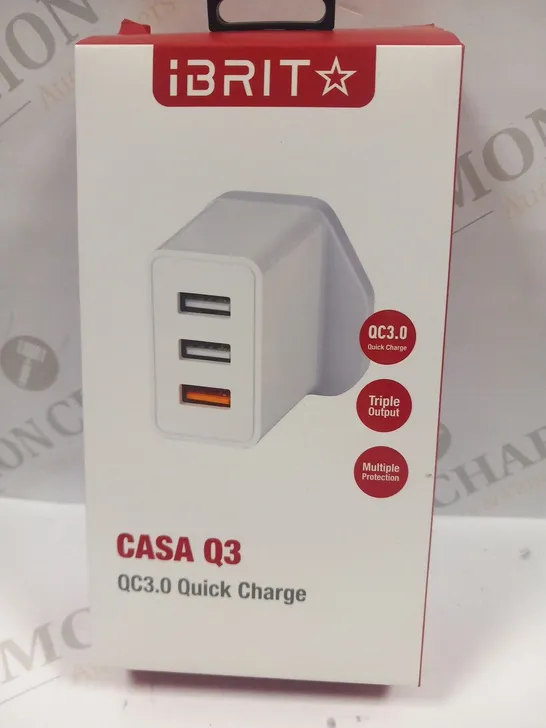 BOXED IBRIT CASA Q3 QC3.0 QUICK CHARGE