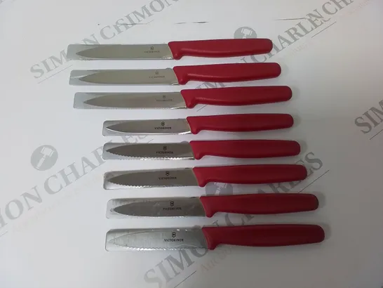 8 ASSORTED VICTORINOX KNIVES