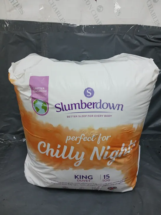 SLUMBERDOWN CHILLY NIGHTS KING DUVET 15 TOG EXTRA WARM HEAVYWEIGHT QUILT