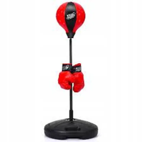 BOXED COSTWAY KIDS ADJUSTABLE PUNCHING BAG TOY SET WITH BOXING GLOVES (1 BOX)