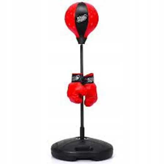 BOXED COSTWAY KIDS ADJUSTABLE PUNCHING BAG TOY SET WITH BOXING GLOVES (1 BOX)