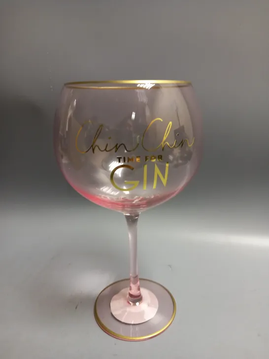 BRAND NEW LOT OF 24 X 2 PACK OF PINK GIN GLASSES