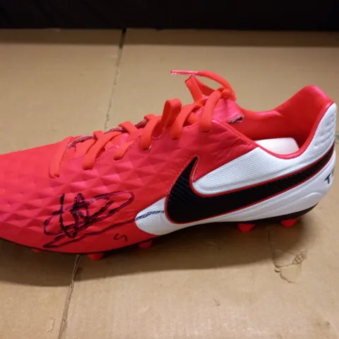 SIGNED NIKE TIEMPO FOOTBALL BOOT