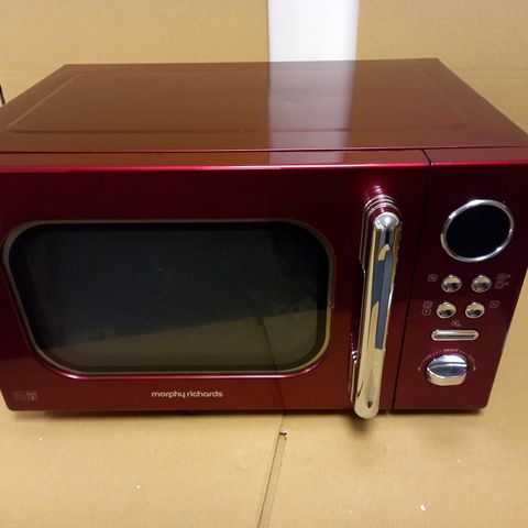 MORPHY RICHARDS MICROWAVE ACCENTS COLOUR COLLECTION, 23L DIGITAL SOLO RED 