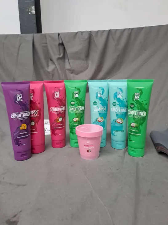 LOT OF 8 GIVE ME HAIR CARE PRODUCTS