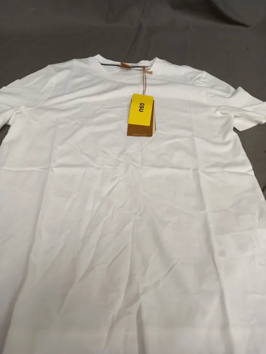 HUGO BOSS PLAIN WHITE T-SHIRT - XS