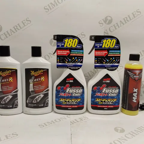 BOX OF BRAND NEW CAR CLEANING AND DETAILING PRODUCTS TO INCLUDE;