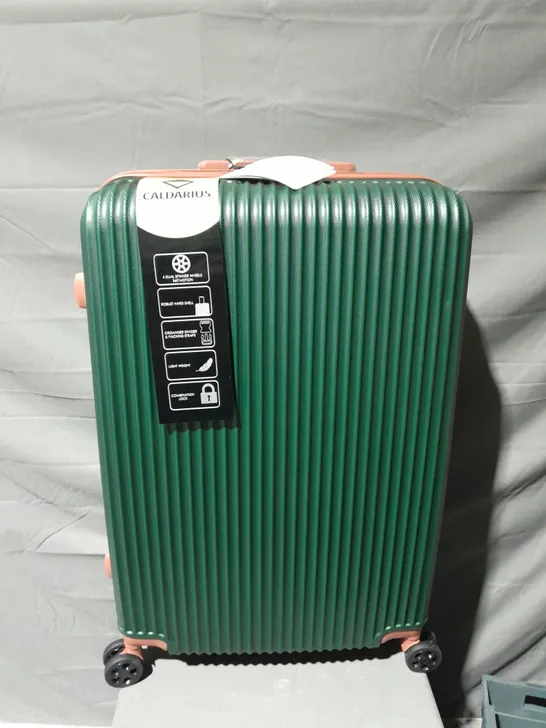 BOXED CALDARIUS LUGGAGE SUITCASE HARD SHELL COMBINATION LOCK 