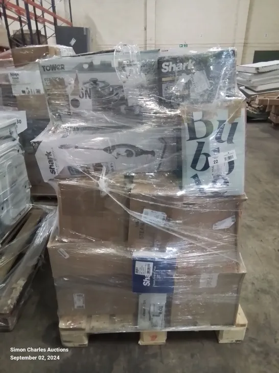 PALLET OF APPROXIMATELY 23 UNPROCESSED RAW RETURN HOUSEHOLD AND ELECTRICAL GOODS TO INCLUDE;