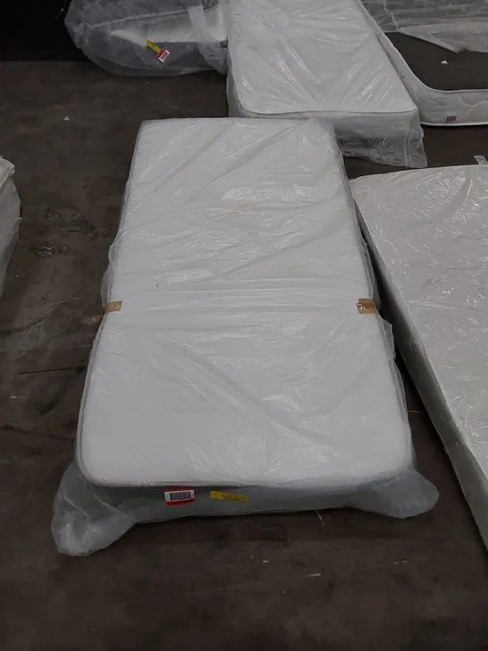 QUALITY BAGGED 3FT SINGLE HYBRID FIBRE FOAM OPEN COIL MATTRESS 