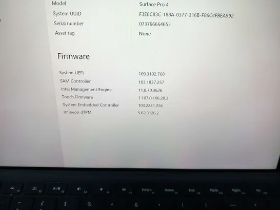 MICROSOFT SURFACE PRO 4 128GB 1724