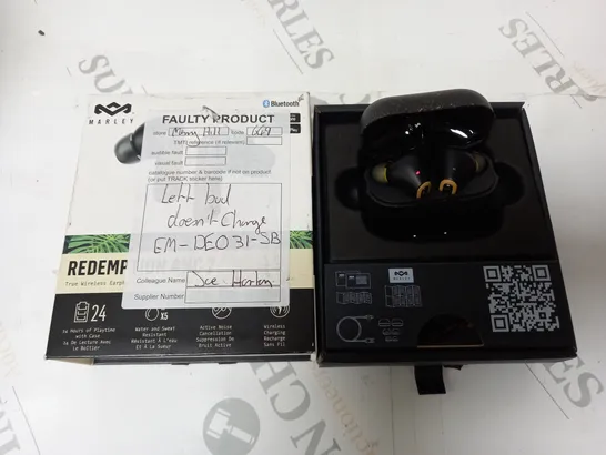 BOXED MARLEY REDEMPTION ANC 2 TRUE WIRELESS EARBUDS