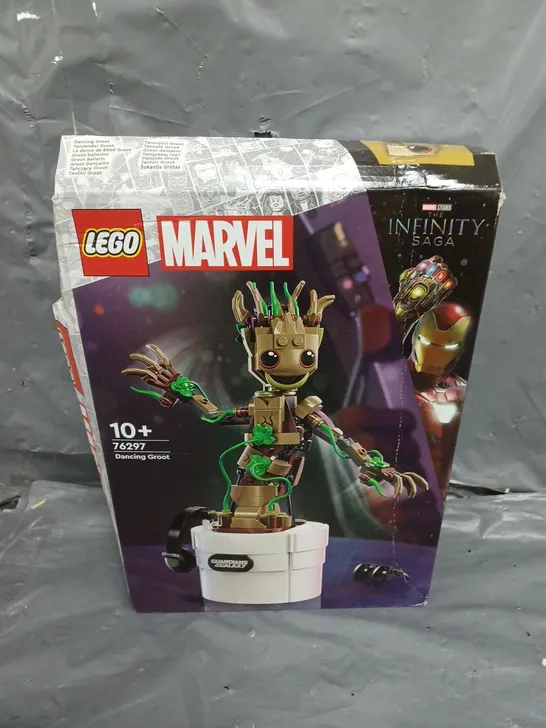 BOXED EGO MARVEL DANCING GROOT BUILDABLE TOY SET 76297 RRP £29.99