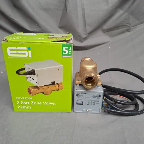 SI CONTROLS 2 PORT ZONE VALVE 22MM 