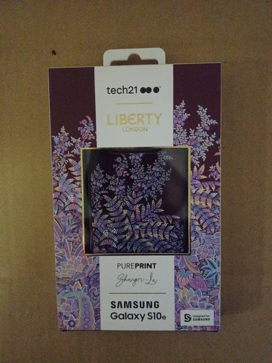 LOT OF APPROXIMATELY 76 BRAND NEW BOXED TECH 21 LIBERTY LONDON CASE WITH 10FT DROP PROTECTION, CONTAINS BULLETSHIELD AND ULTRA-THIN FOR SAMSUNG GALAXY S10E T21-6906 SHANGRI-LA   