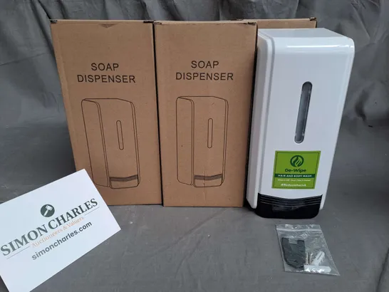 LOT OF 6 BOXED AS NEW SOAP DISPENSERS