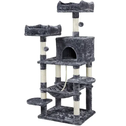 BOXED 147CM STELLA CAT TREE LIGHT GREY