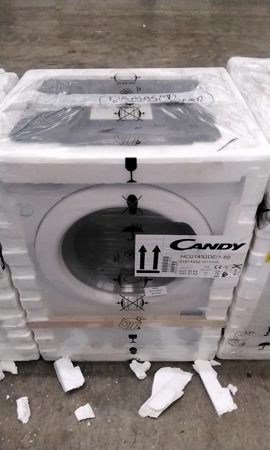 GRADE 1 CANDY WHITE WASHING MACHINE HCU1492DE/1-80