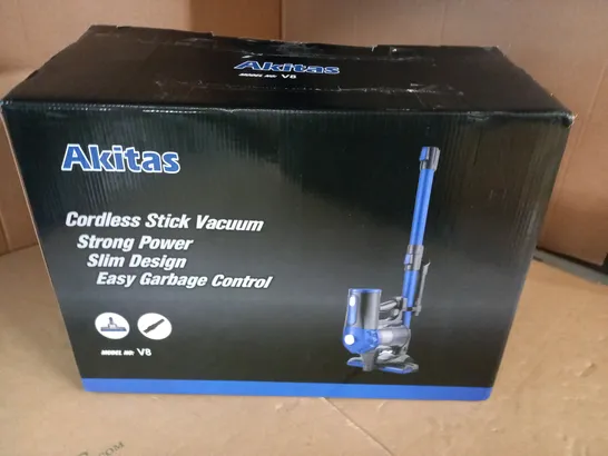 BOXED AKITAS CORDLESS STICK VACUUM 