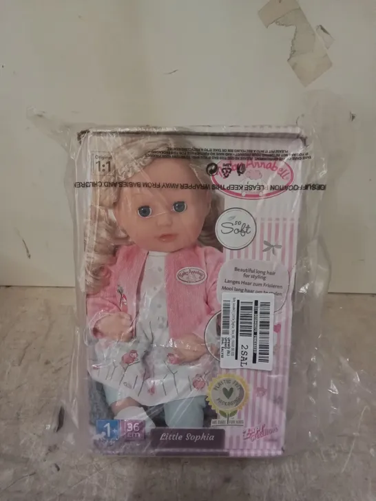 BOXED BABY ANNABELL LITTLE SOPHIA  RRP £34.99