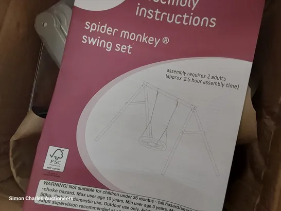 BOX OF PLUM SPIDER MONKEY SWING SET FITTINGS ( NO POLES)