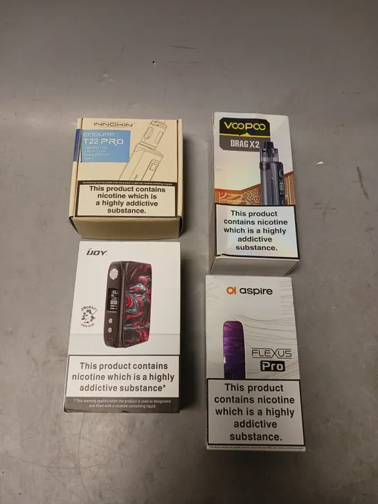 APPROXIMATELY 20 VAPES & E-CIGARETTES TO INCLUDE INNOKIN ENDURA T22 PRO, IJOY SHOGUN, VOOPOO DRAG X2 ETC