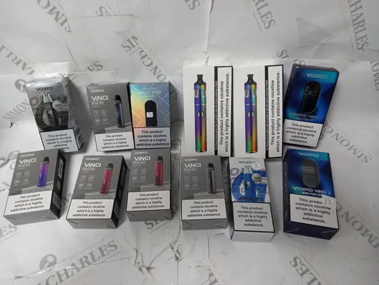 APPROXIMATELY 12 ASSORTED VAPES INCLUDING VOOPOO, INNOKIN